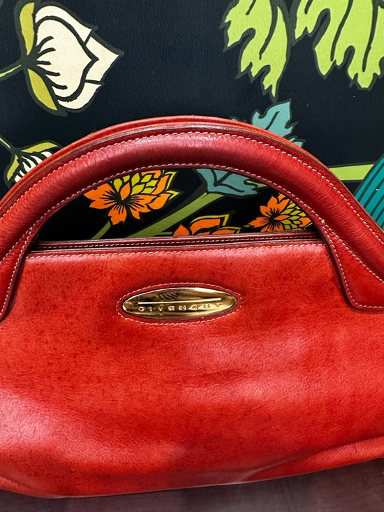 Givenchy SACS Cognac Brown Leather Top Handle Bag - Picture 8 of 13